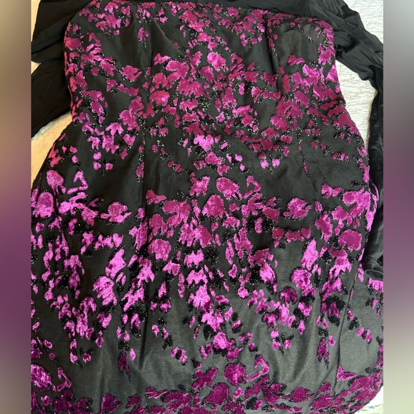 Rachel Roy Black and Purple Dress - Picture 5 of 9